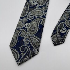 COVINGTON Paisley Silk‎ Blend Men Tie Blue Green Formal Business